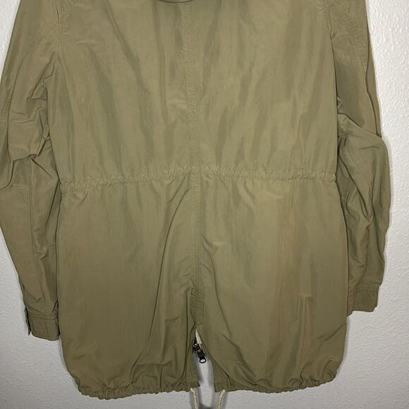 Eddie Bauer Green Hooded Lightweight Mid Length  Rain Jacket Size XL - Picture 14 of 15
